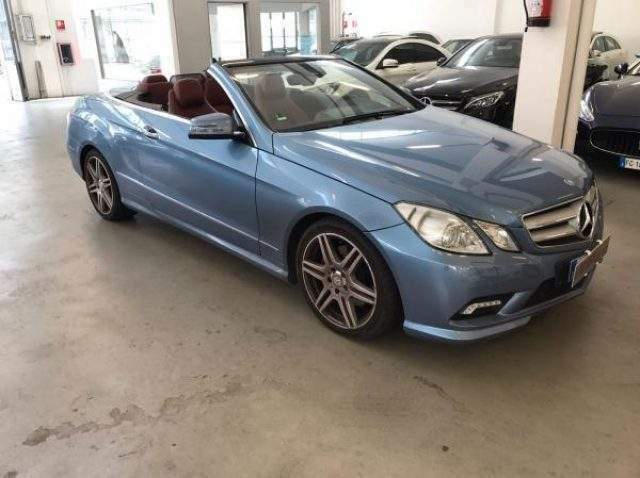 Left hand drive MERCEDES E CLASS E350 GTRONIC AVANTGARDE CABRIOLET